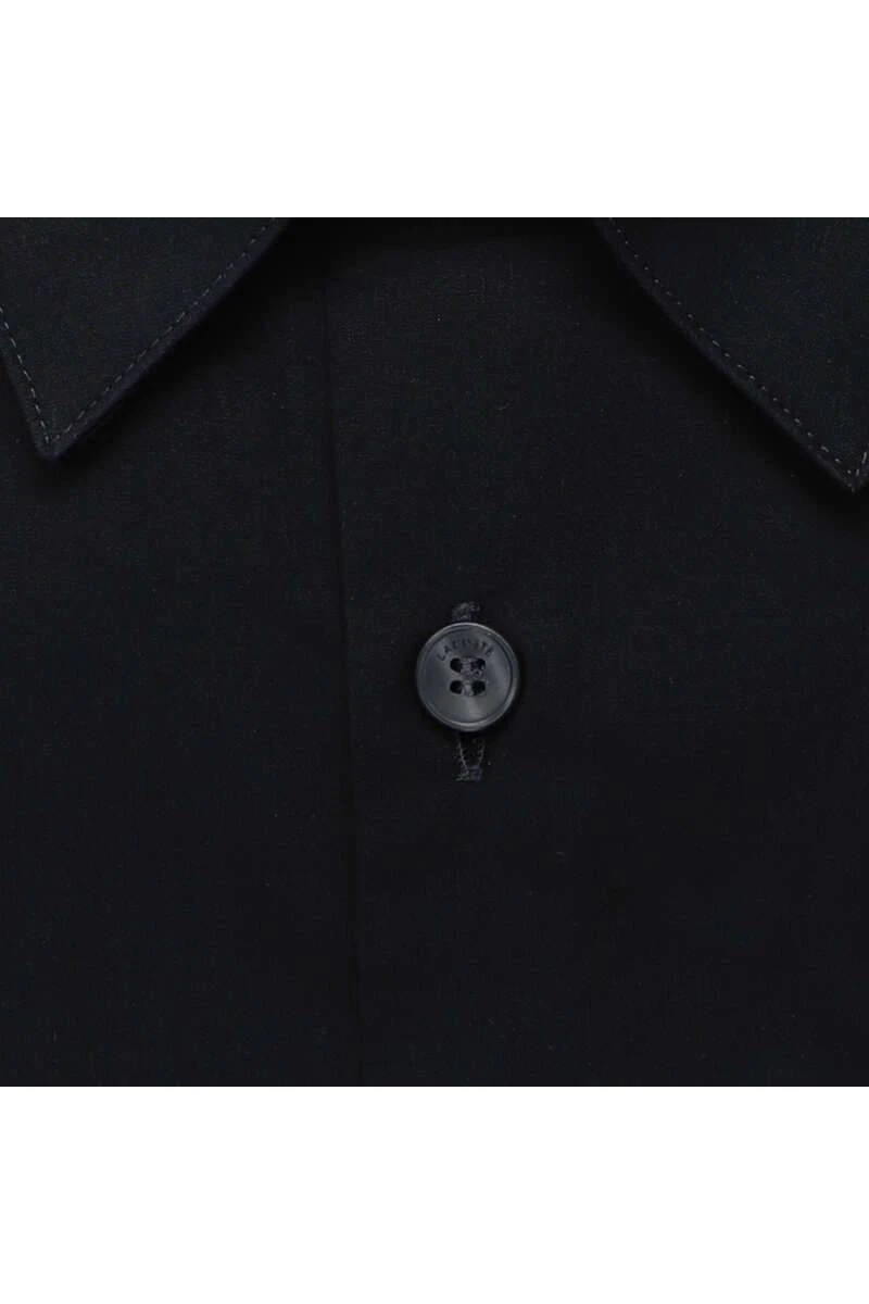 Lacoste Slim Fit Hemd Nachtblau, Einfarbig 4 Lacoste Slim Fit Hemd Nachtblau, Einfarbig – Bild 4