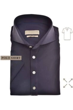 John Miller Slim Fit Poloshirt Navy, Einfarbig