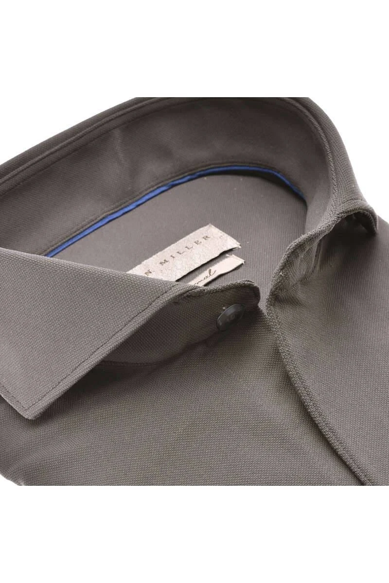 John Miller Slim Fit Longsleeve Poloshirt Dunkelgrün, Einfarbig 2 John Miller Slim Fit Longsleeve Poloshirt Dunkelgrün, Einfarbig – Bild 2