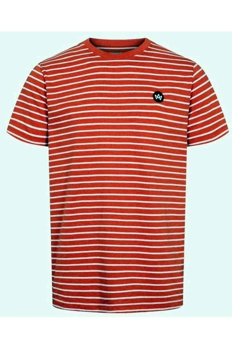 Kronstadt Regular Fit T-Shirt Rundhals Orange/weiss,Gestreift 1 Kronstadt Regular Fit T-Shirt Rundhals Orange/weiss,Gestreift