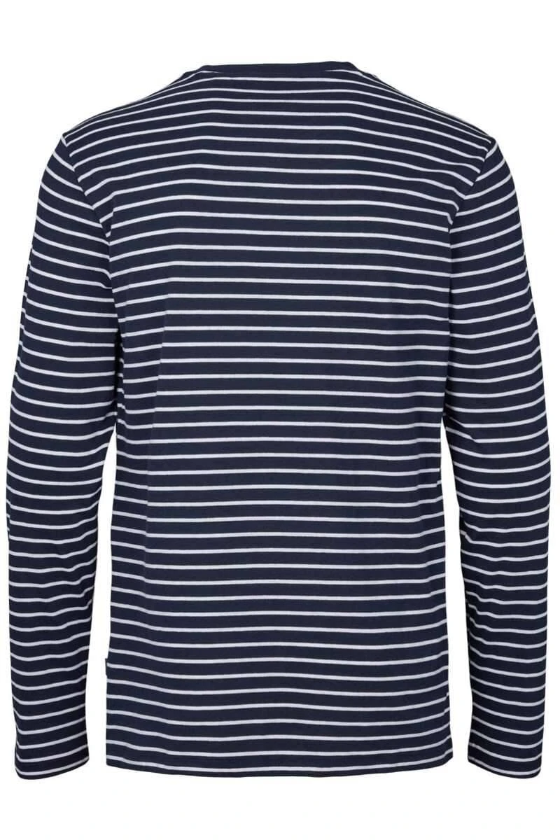 Kronstadt Longsleeve Rundhals Blau/weiss 2 Kronstadt Longsleeve Rundhals Blau/weiss – Bild 2