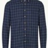 Kronstadt Slim Fit Flanellhemd Navy, Kariert