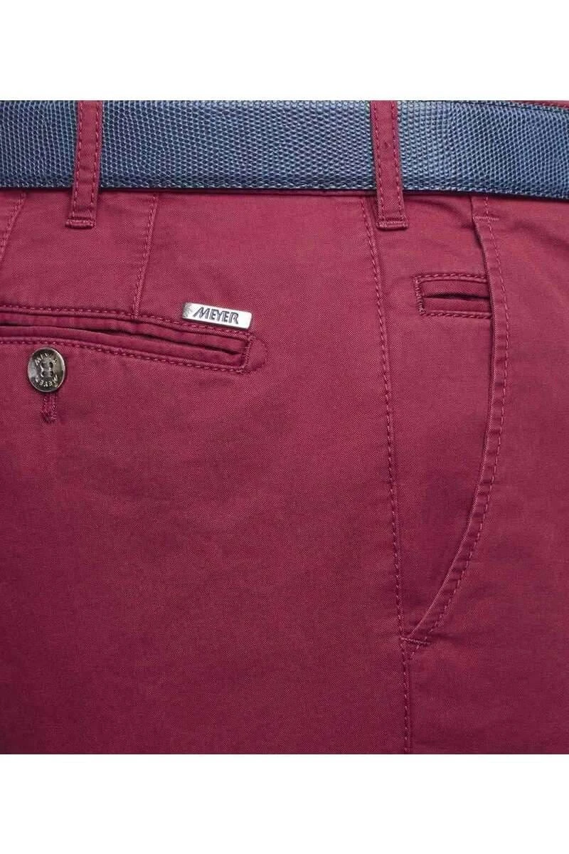 Meyer Modern Fit Herren Chino Rot,Einfarbig 5 Meyer Modern Fit Herren Chino Rot,Einfarbig – Bild 5