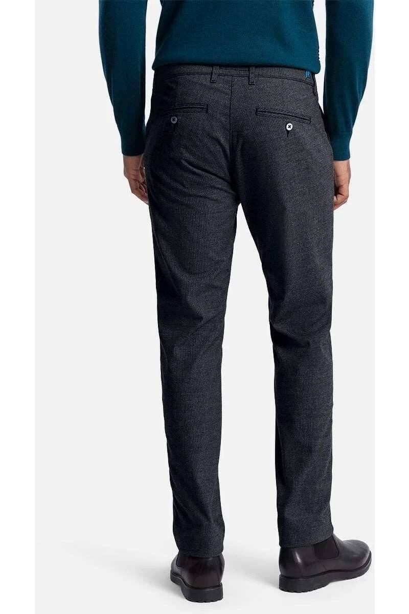 Pierre Cardin Lyon Tapered Fit Herren Chino Schwarz,Pepita 2 Pierre Cardin Lyon Tapered Fit Herren Chino Schwarz,Pepita – Bild 2