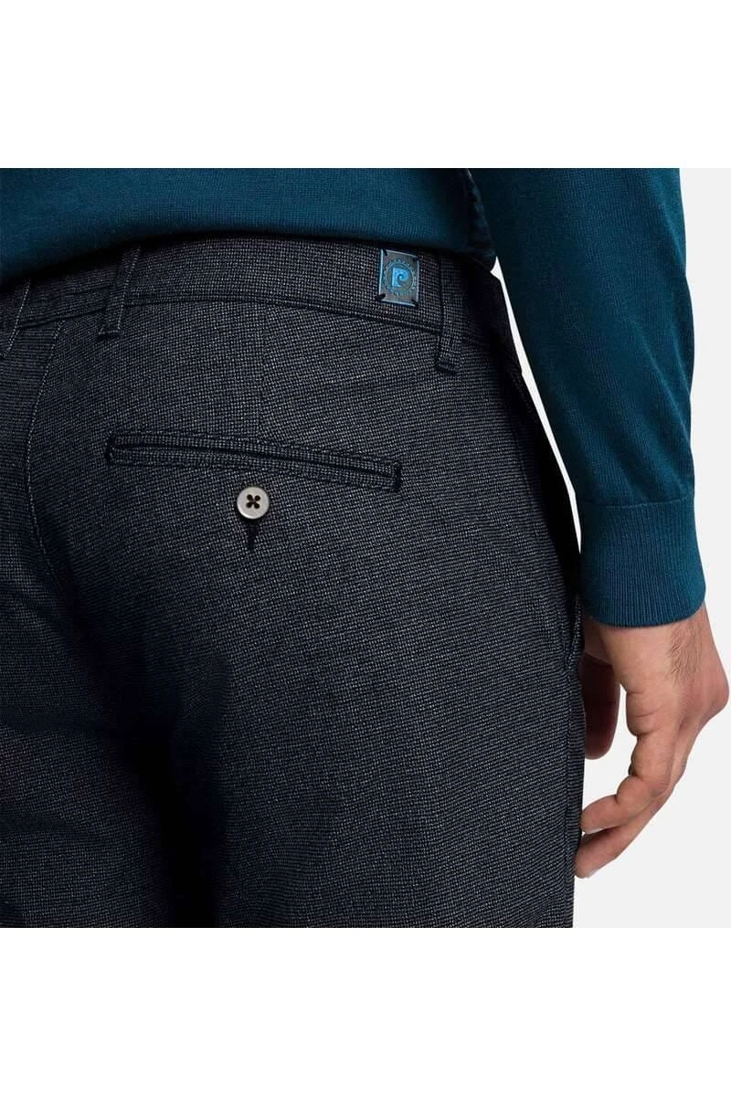 Pierre Cardin Lyon Tapered Fit Herren Chino Schwarz,Pepita 4 Pierre Cardin Lyon Tapered Fit Herren Chino Schwarz,Pepita – Bild 4