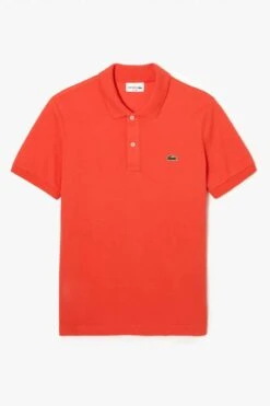 Lacoste Slim Fit Poloshirt Rot, Einfarbig