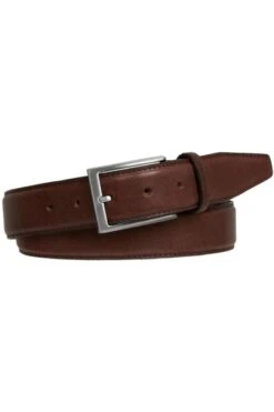 Profuomo Herren Gürtel Aus 100% Leder3,5 Cm Braun, Einfarbig