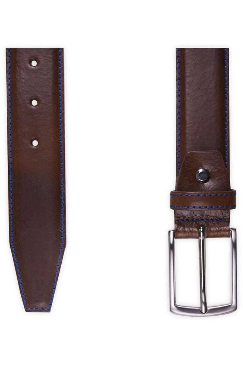 Profuomo Herren Gürtel Aus Rindsleder Braun, Einfarbig 2 Profuomo Herren Gürtel Aus Rindsleder Braun, Einfarbig – Bild 2