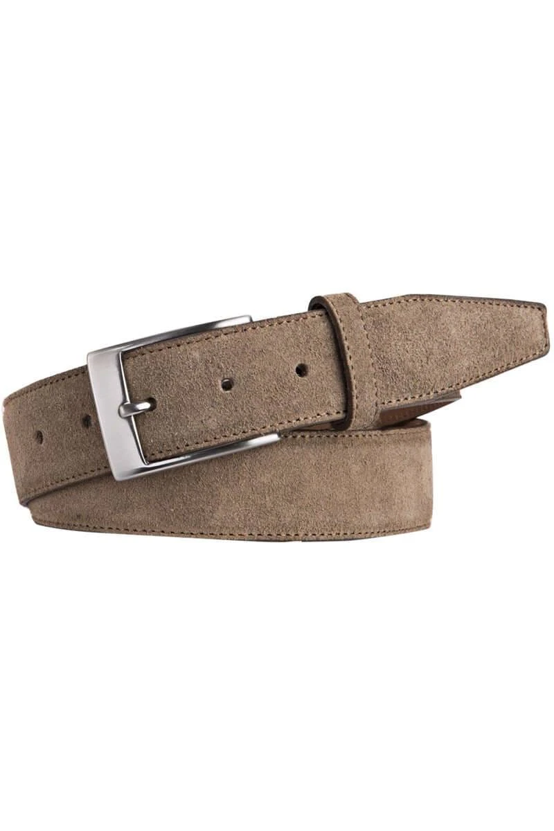 Profuomo Herren Gürtel Aus Wildleder3,5 Cm Taupe, Einfarbig 1 Profuomo Herren Gürtel Aus Wildleder3,5 Cm Taupe, Einfarbig