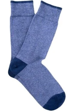 Profuomo Originale Herren Socken Doppelpackblau, Einfarbig