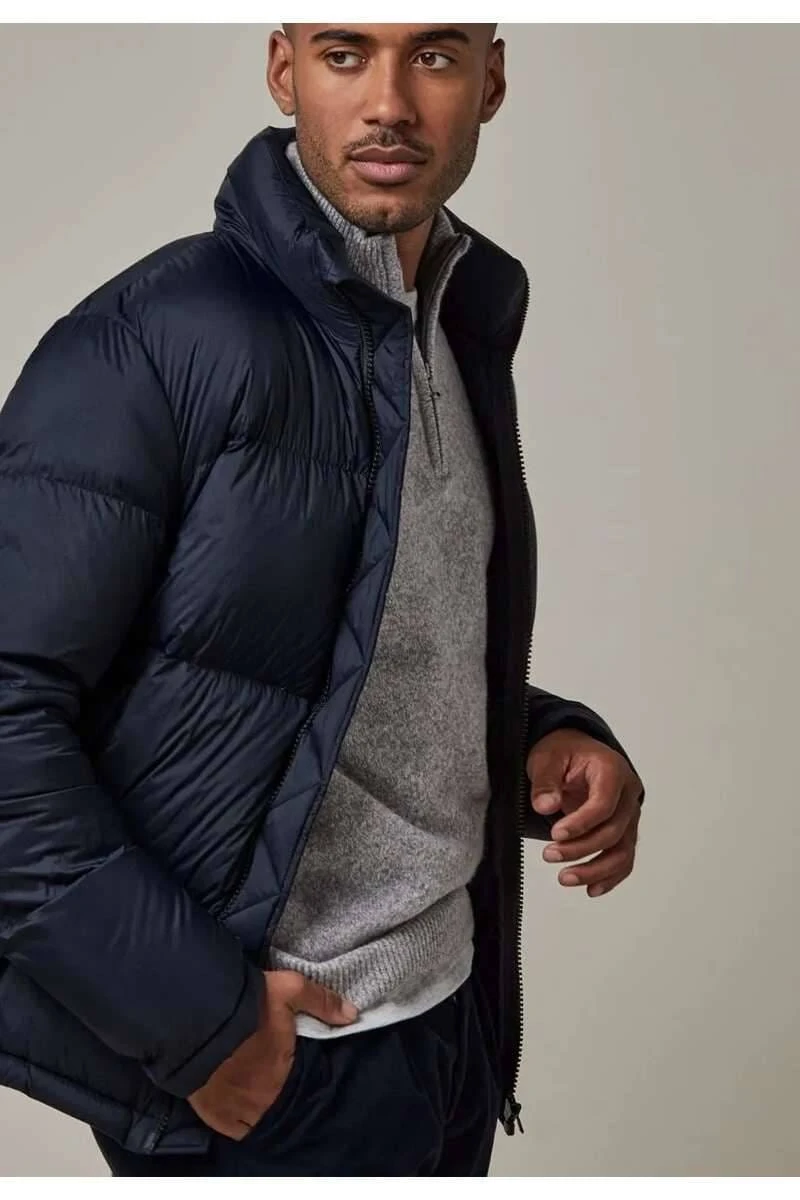 Profuomo Herren Bomberjacke Marine 3 Profuomo Herren Bomberjacke Marine – Bild 3