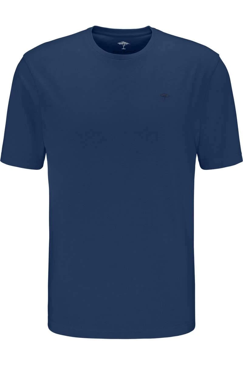 Fynch-Hatton Casual Fit T-Shirt Rundhals Nachtblau,Einfarbig 1 Fynch-Hatton Casual Fit T-Shirt Rundhals Nachtblau,Einfarbig
