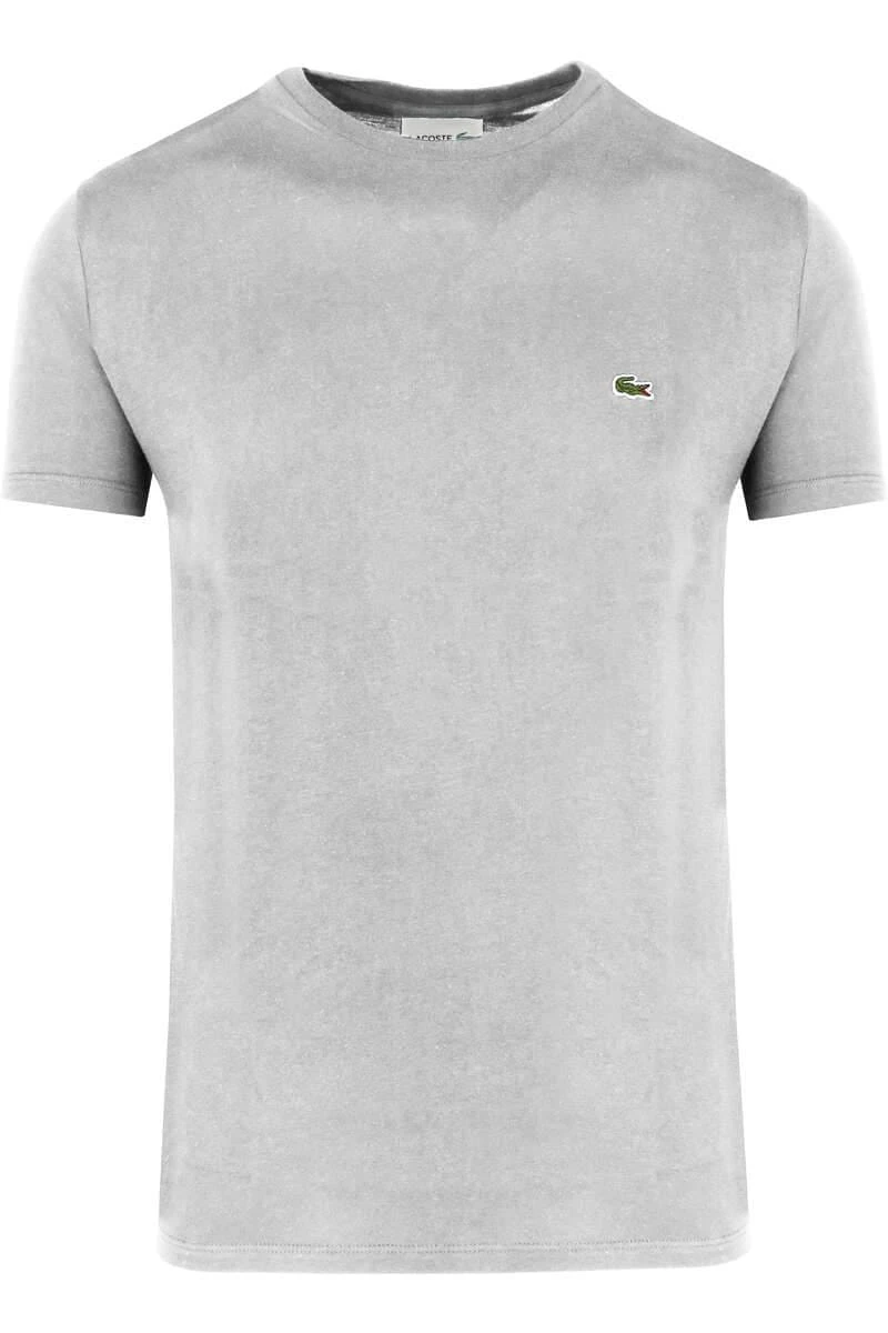 Lacoste Regular Fit T-Shirt Rundhals Hellgrau,Einfarbig 1 Lacoste Regular Fit T-Shirt Rundhals Hellgrau,Einfarbig
