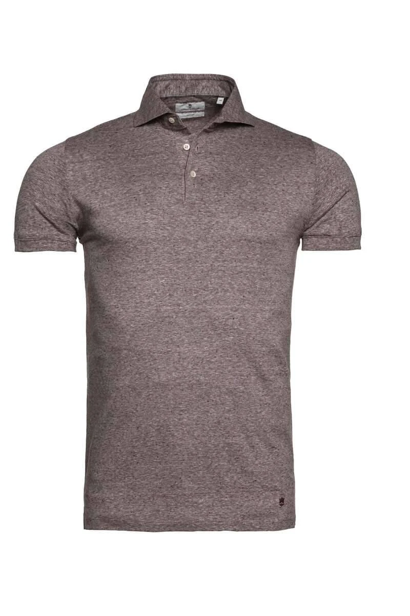 Thomas Maine Tailored Fit Poloshirt Braun, Einfarbig 1 Thomas Maine Tailored Fit Poloshirt Braun, Einfarbig