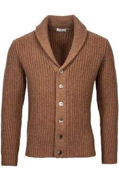 Thomas Maine Tailored FitCardiganKnopfleiste Braun